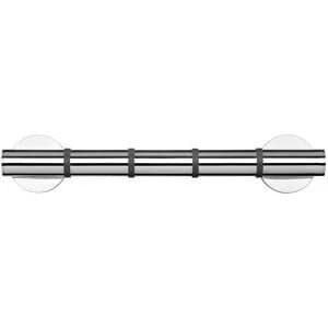 Image of Croydex Grab'N'Grip Chrome effect Grab bar (L)380mm