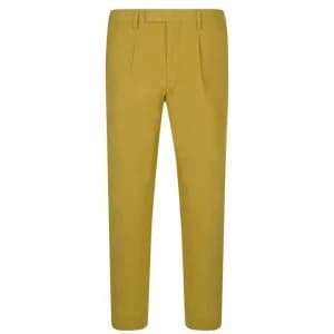 Image of DKNY Zip Hem Trousers - Mustard