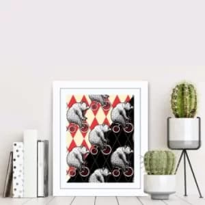 Image of BCT-046 Multicolor Decorative Framed MDF Painting