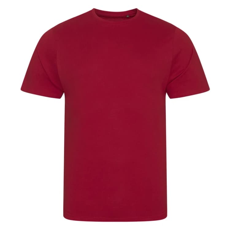 Image of AWDis AWDis Men Cascade logie T-Shirt in Red Size: Small Red S Male 5063425363131