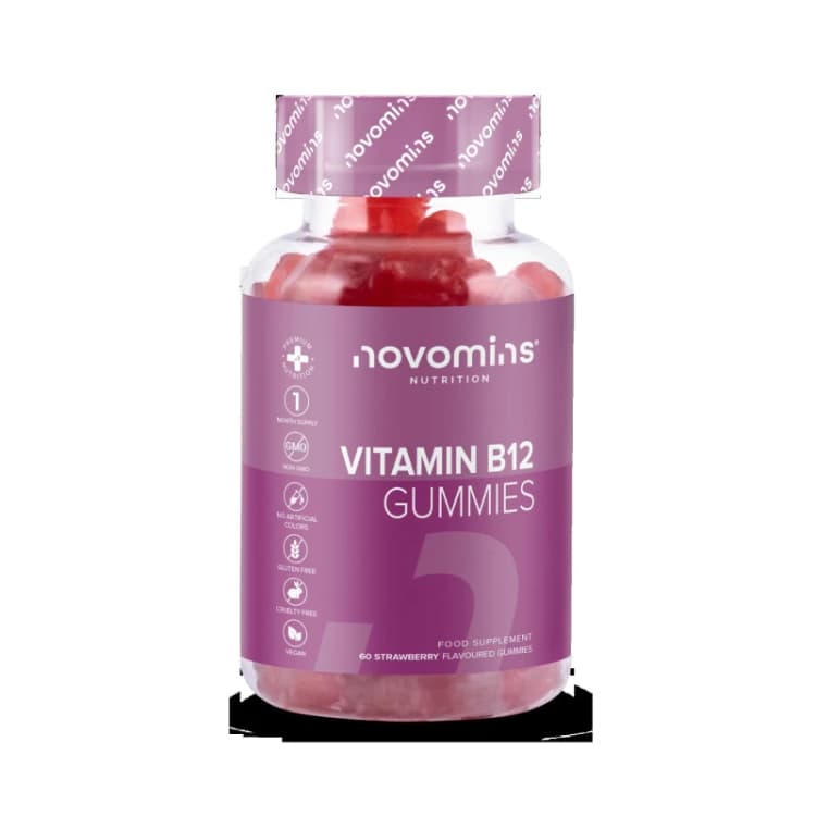 Image of Novomins Vitamin B12 Gummies Red unisex