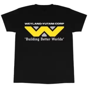 Image of Alien Womens/Ladies Building Better Worlds Boyfriend T-Shirt (3XL) (Black)