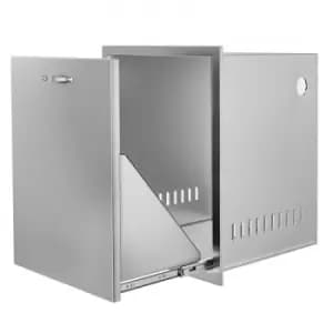 Image of Stainless Steel Built-In Propane Tank Drawer / Trash Drawer Lower Sliding Rails Waterproof