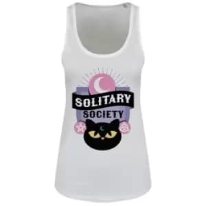 Image of Grindstore Womens/Ladies Solitary Society Tank Top (XXL) (White)