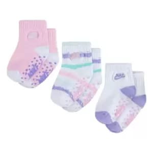 Image of Nike 3 Pack Ankle Socks Babies - Pink