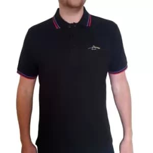 Image of Pink Floyd - Dark Side of the Moon Prism Unisex X-Large Polo Shirt - Black