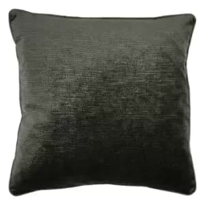 Image of Stella Embossed Texture Cushion Black