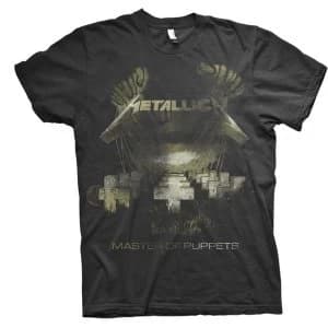 Image of Metallica - Master of Puppets Distressed Unisex Large T-Shirt - Black
