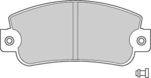 Image of Ferodo FDB346 Brake Pad Set Front Axle Premier Car