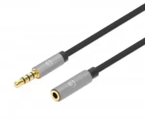 Image of Manhattan Stereo Audio 3.5mm Extension Cable, 2m, Male/Female,...