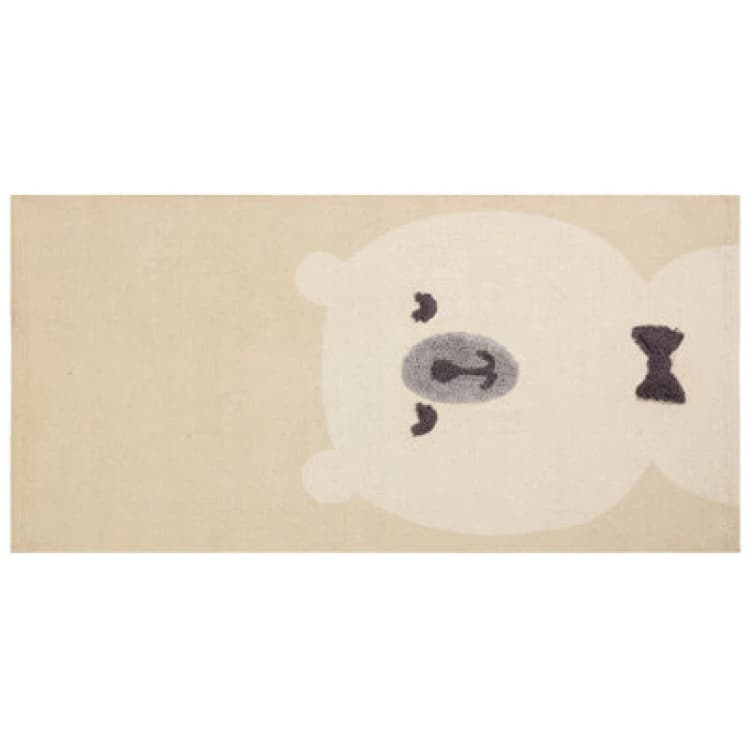 Image of Beliani Kids Rug Simau Beige 80 X 150 Cm Cotton