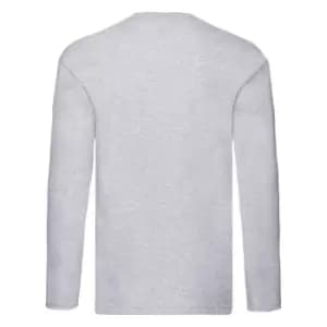 Image of Fruit Of The Loom Mens R Long-Sleeved T-Shirt (XL) (Heather Grey)
