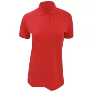 Image of Kustom Kit Ladies Klassic Superwash Short Sleeve Polo Shirt (22) (Red)