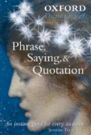 Image of oxford dictionary of phrase saying and quotation