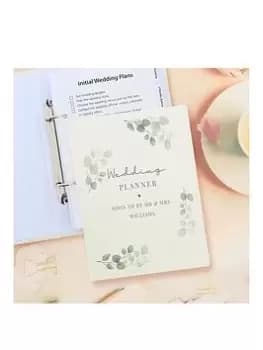 Image of The Personalised Memento Company Personalised Botanical Wedding Planner