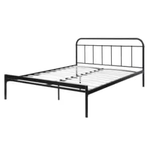 Image of Crazy Price Beds Bourton Black Metal Double Bed