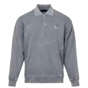 Image of Kangol Sleeve Polo Sweatshirt - Grey