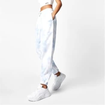 Image of Slazenger x Sophia & Cinzia Fleece Joggers - Blue Tie Dye