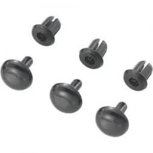Image of Expanding rivet Hole 4mm Black KSS SRR 450K