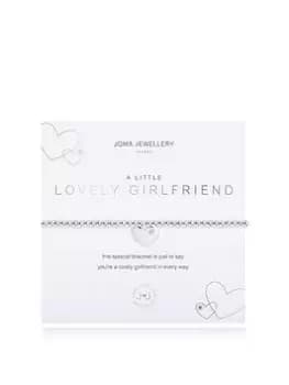 Image of Joma Jewellery A Little , Lovely Girlfriend , Silver , Bracelet , 17.5Cm Stretch