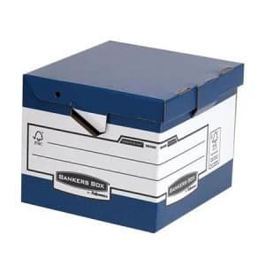 Image of Fellowes Bankers Box System Store Cube with Ergo Handles Pack of 10