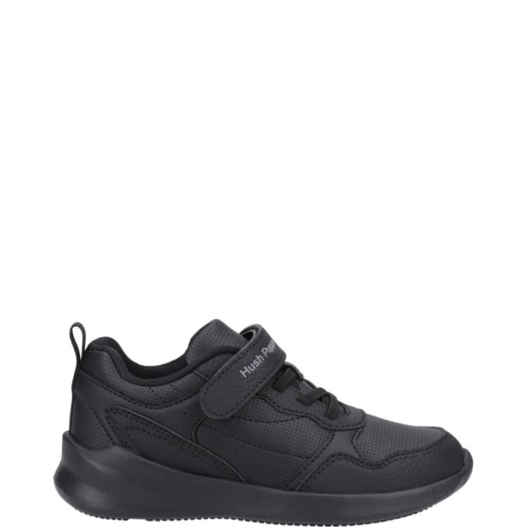Image of Hush Puppies 'Marling Bungee Lace Junior' Unisex BTS Black