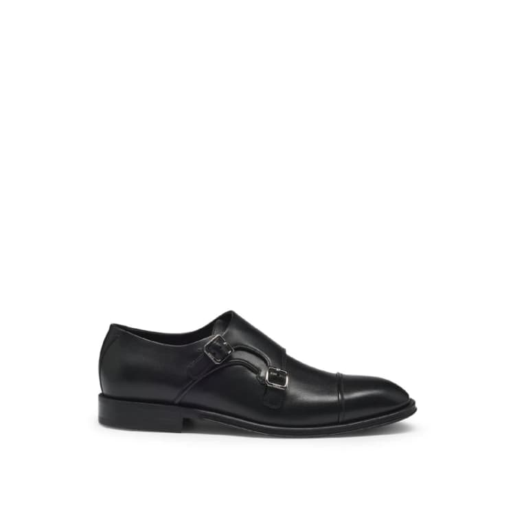 Image of Boss Mens Derrek Monk Buly Derby Shoes Black male 6 (40)