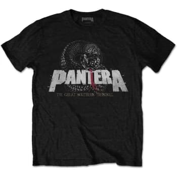 Image of Pantera - Snake Logo Unisex Large T-Shirt - Black