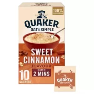 Image of Quaker Oat So Simple Sweet Cinnamon Porridge Sachets, 33g