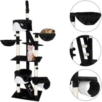Image of Cat Scratching Post Black 7.9 - 8.5ft