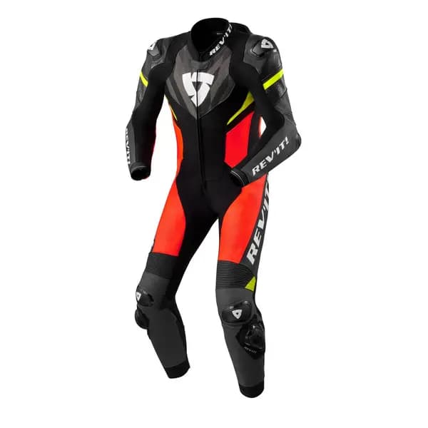 Image of REV'IT! Hyperspeed 2 One Piece Suit Black Neon Red Size 50