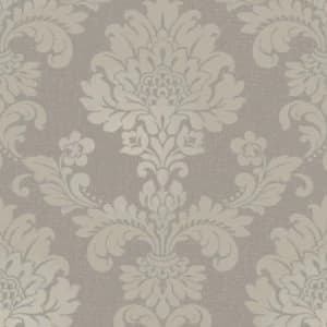 Image of Fine Decor Fine Decor Quartz Damask Wallpaper - Pewter