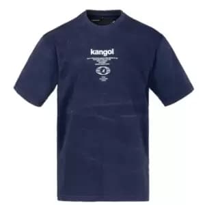 Image of Kangol Wash T Shirt Mens - Blue