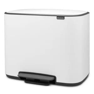 Image of Brabantia Bo Pedal Bin 11 + 23 Litre White