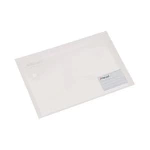 Image of Rexel A4 Active Xtra Popper Wallet White - 1 x Pack of 5 Wallets