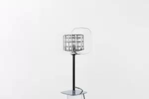 Image of Avignon Glass/weaved Wire Cube