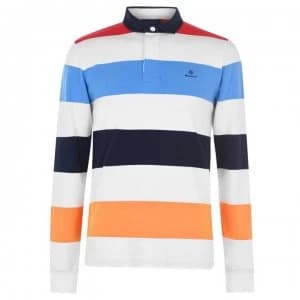 Image of Gant Gant Block Rugger Polo Shirt - Eggshell 113
