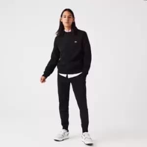 Image of Mens Lacoste Brushed Cotton Fleece Tracksuit Size 7 - XXL Black