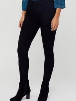 Image of Monsoon Nadine Organic Cotton Short Denim Jeans - Black