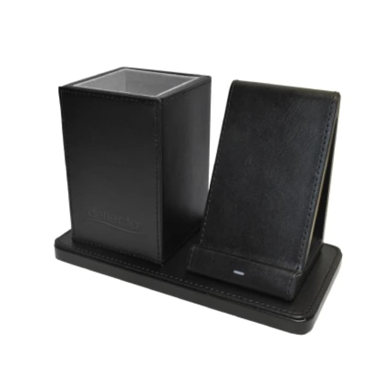 Image of Deflecto Deflecto Wireless Charging Desk Organiser/Pen Holder Black - WC103DEBLK WC103DEBLK