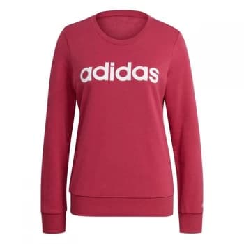 Image of adidas Linear Sweatshirt Ladies - Pink/White