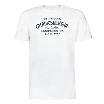 Image of Quiksilver WIDER MILE SS mens T shirt in White - Sizes S,M,XS