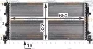 Image of x1 Behr Heat Exchanger 8MK376902-004 with Screw Genuine replacement Made in CN