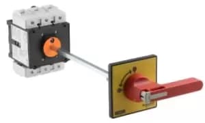 Image of Schneider Electric 3 Pole Panel Mount Non Fused Isolator Switch - 175 A Maximum Current, 55 kW Power Rating, IP20, IP65