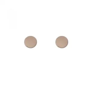 Image of Engravable Disc Rose Gold Earrings