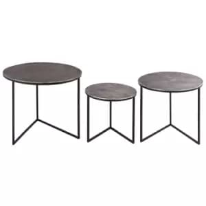 Image of Farrah Collection Set of Three Round Tables