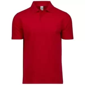 Image of Tee Jays Mens Power Pique Organic Polo Shirt (XS) (Red)