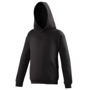 Image of Awdis Kids Unisex Hooded Sweatshirt / Hoodie / Schoolwear (12-13 Years) (Black Smoke)