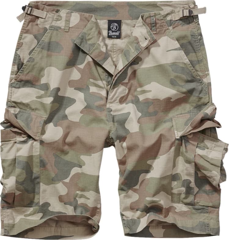 Image of Brandit BDU Ripstop Shorts, green-multicolored, Size M for Men