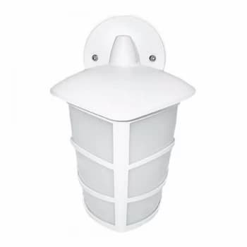 Image of Eterna White Outdoor LED Modern Wall Mounted Lantern